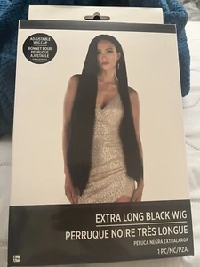 Extra Long Black Wig New - Picture 1 of 1