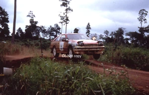 NISSAN 200SX MEHTA SHEKHAR RALLYE COTE D'IVOIRE 1987 35MM SLIDE PHOTOGRAPH - Picture 1 of 2