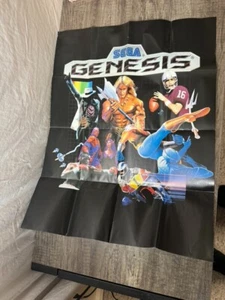 Sega Genesis Mega Drive Flyer Poster Dynamite Duke CyberBall Truxton 1990 - Picture 1 of 6