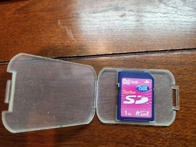 ADATA Turbo 1GB Secure Digital (SD) Flash Card Model Turbo SD 150X 1G - Image 1 of 2