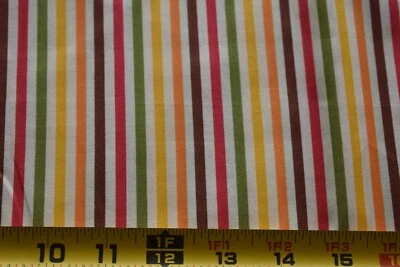 34" Long, Bright Colorful Striped Quilt Cotton RTC Fabrics, N4725 - Image 1 of 4