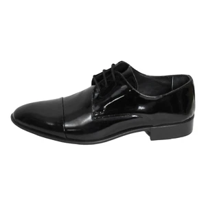 SCARPE DERBY CERIMONIA UOMO MUSANI 22UO71110S PELLE NERO ORIGINALE NUOVO PE 2023 - Picture 1 of 5