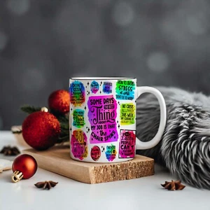 WORK MUG CHOOSE FUNNY QUOTES OFFICE STAFF MEETING EMPLOYEEE BOSS WITTY GIFT CUP - Picture 1 of 10