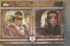 2017 Topps The Walking Dead Season 6 Ties That Bind - Carl Grimes & Enid #F-10 - Picture 1 of 2