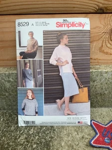 Simplicity 8529 Strickpullover Misses Schnittmuster ungeschnitten Gr. XS- XL - Bild 1 von 3