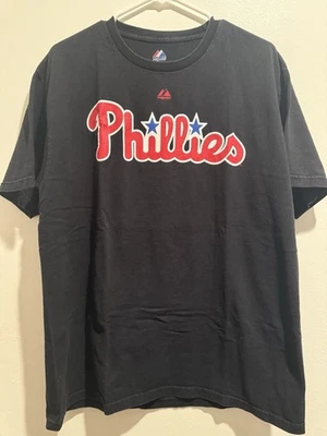 Majestic Philadelphia Phillies Chase Utley # 26 T-shirt Mens Size Large - Image 1 of 4