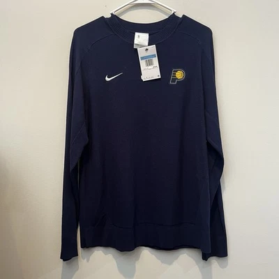 Indiana Pacers Nike Sweater Sweatshirt Mens Medium Blue Knit Authentic NBA - Image 1 of 3