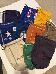 Crown Royal Viola Verde Arancione e altre borse NO BOTTIGLIE! Lotto di 106+ - Foto 1 di 3