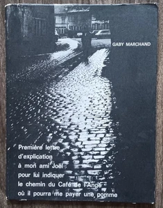 Gaby Marchand. Premiere lettre d'explication a mon ami Joel... Cassetin Fribourg - Picture 1 of 1
