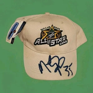 2007 ALL STAR GAME MARTY TURCO SIGNED HAT NWT Rare NHL DALLAS STARS GOALIE - Picture 1 of 9