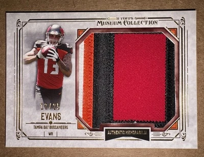 2014 Topps Museum Collection Mike Evans RC Rookie Jumbo 4 Color Jersey Patch /25 - Image 1 of 4