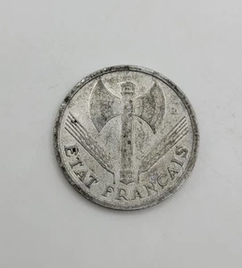 Moneda de 1 franco de Francia Con 1942 - Imagen 1 de 2