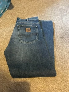 Carhartt WIP Mens Size 32 Blue Denim Jeans Marlow Pant Regular Fit W32 L32 - Picture 1 of 5