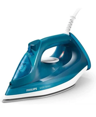 Philips Perfect Care 3000 Series Steam Iron Ceramic Soleplate Blue (DST3040/79) - Image 1 of 4