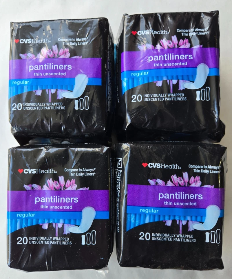 8 CVS Health Regular Pantiliners Thin 20ct Each
