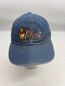 Vintage Disney Winnie Puuh Denim Baseballkappe Klettverschluss verstellbar Stickerei - Bild 1 von 6