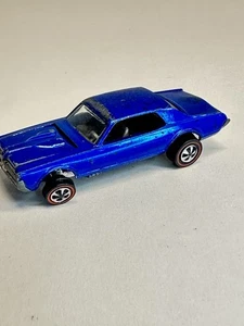 Vintage Hot Wheels Redline 1968 Custom Cougar US Blue - Picture 1 of 24