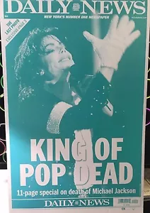 June 26, 2009 Daily News Michael Jackson "King of Pop Dead" Print Plate "RARE" - Picture 1 of 6