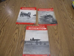 LOT OF 3 U.S. ARMY NAVY JOURNAL OF RECOGNITION JAN FEB MARCH 1944 WW2 - Picture 1 of 12