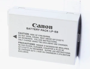 Genuine Canon LP-E8 Battery for Canon EOS 550D, 600D, 650D and 700D - Picture 1 of 1