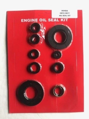 Kit de sellado de aceite Honda CB77 CB72 motor Superhawk 305 250 1961-1964 1965 1966 1967 Foto 1 de 2