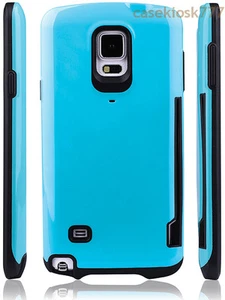 for samsung galaxy note 4 IV case cover hybrid rugged shookproof w/ card holder - Picture 1 of 6