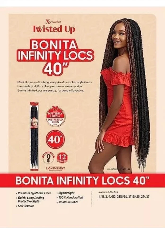 Trenzas de ganchillo Outre X-PRESSION TWISTED UP BONITA INFINITY LOCS 40" Color #613 Foto 1 de 1