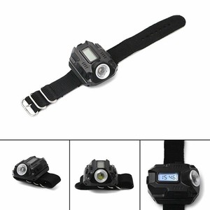 Men's Military LED Waterproof Sport Wrist Band Compass Flashlight For Running