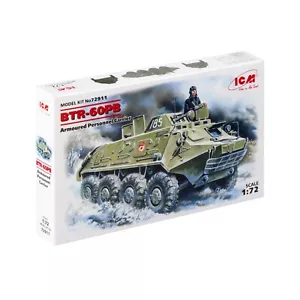 Kit modelo plástico escala 1:72 BTR-60PB vehículo de infantería soviético ICM 72911 - Imagen 1 de 6