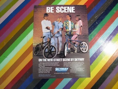 vtg 1980s BMX promo 1988 Skyway Street Scene promo flyer spec sheet - Изображение 1 из 3