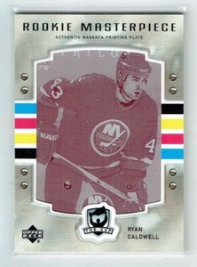 06-07 UD Upper Deck The Cup  Ryan Caldwell  1/1  Printing Plate  Rookie