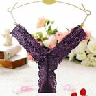 1pc Embroidered Mesh Yarn Panties Lace Floral G-string Thongs Women Intimate Und