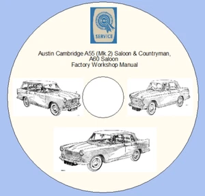 Austin Cambridge A55 (Mk.2) Saloon & Countryman, A60 Factory Werkstatthandbuch - Bild 1 von 8