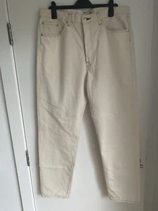 Edwin Made In Japan W36 L32 Loose Tapered Mens Jeans Natural 13oz Selvage - Picture 1 of 12