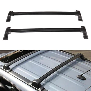 Cross Bar Black For 2007-2011 Honda CRV CR-V Roof Rack Set Luggage Cargo Carrier - Picture 1 of 15