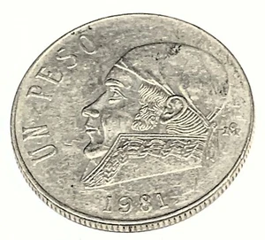 # C7512     MEXICO   COIN,    ONE  PESO   1981 - Picture 1 of 2