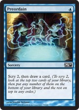 *FOIL* Preordain 1x MtG m11 2011 Core ENGLISH SP/NM