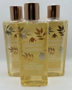 Bath & Body Works Sweater Weather Shower Gel Body Wash 8 oz x3 - Picture 1 of 1