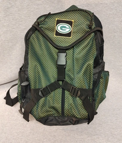 Unique Green Bay Packers techno mesh NFL Backpack School Book Bag Travel Gym Cover