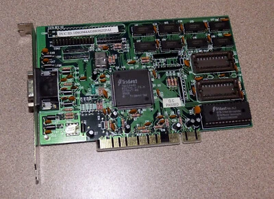 Trident TGUI9440 9508 1994 PCI VGA Video Card Retro Dos Gaming - Image 1 of 3
