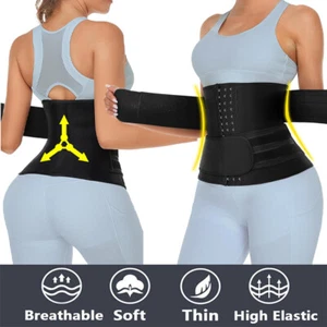 Cinturón de Entrenador de Cintura para Hombres Formador Corporal Control Abdomen Adelgazamiento Vientre Grasa Banda Quemadores de Grasa - Imagen 1 de 24