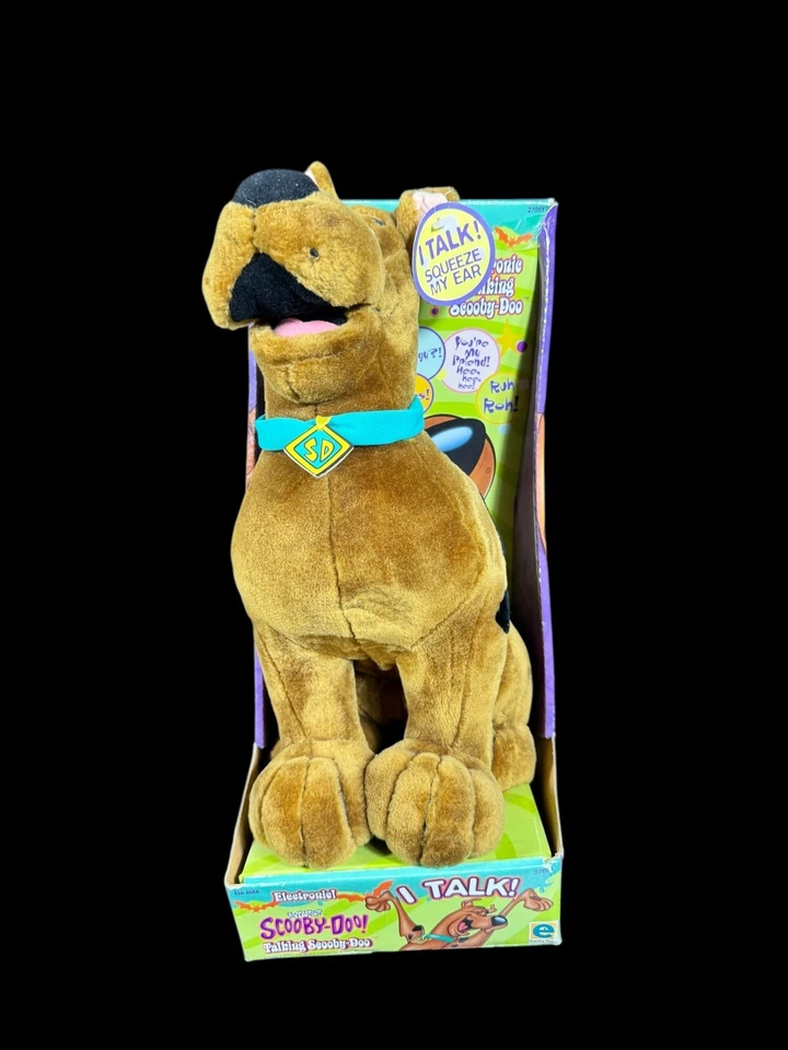 Scooby Doo Sitting Plush Toy Talking 14 Inch Hanna Barbera Cartoon Network 2001