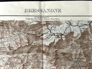 🌈BRESSANONE Bolzano CARTINA MILITARE 1931 E.F. Falzes Marmolada Terento Trens - Foto 1 di 13