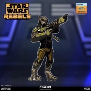 ZEB STAR WARS REBELS FIGPIN 2024 WONDERCON EXCLUSIVO LE500 SELLADO NUEVO D23 SDCC - Imagen 1 de 2