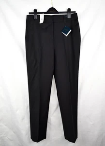 Women’s Brooks Brothers Slacks Dress Pants 10 Black Flat Front Straight Leg - Picture 1 of 6