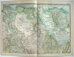 Northeastern Africa - Original 1897 Map by The Century Company. Antique - Picture 1 of 3