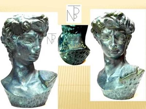 Michelangelo Buonarroti (il DAVID) Statua,G.CARUSI  - Imagen 1 de 12
