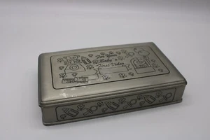 Vintage Pewter Box - Baby's First Video VHS Container - Picture 1 of 9