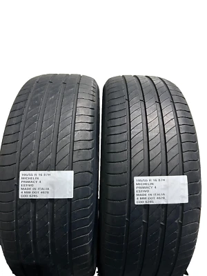 2 PNEUMATICI USATI 195/55 R 16 87H MICHELIN ESTIVO 4 MM DOT 4620 GOMME USATE  - Immagine 1 di 4