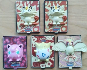 Lot Of 5 Vintage Burger King Pokemon Power Cards By Nintendo, No Correct Bases - Foto 1 di 12
